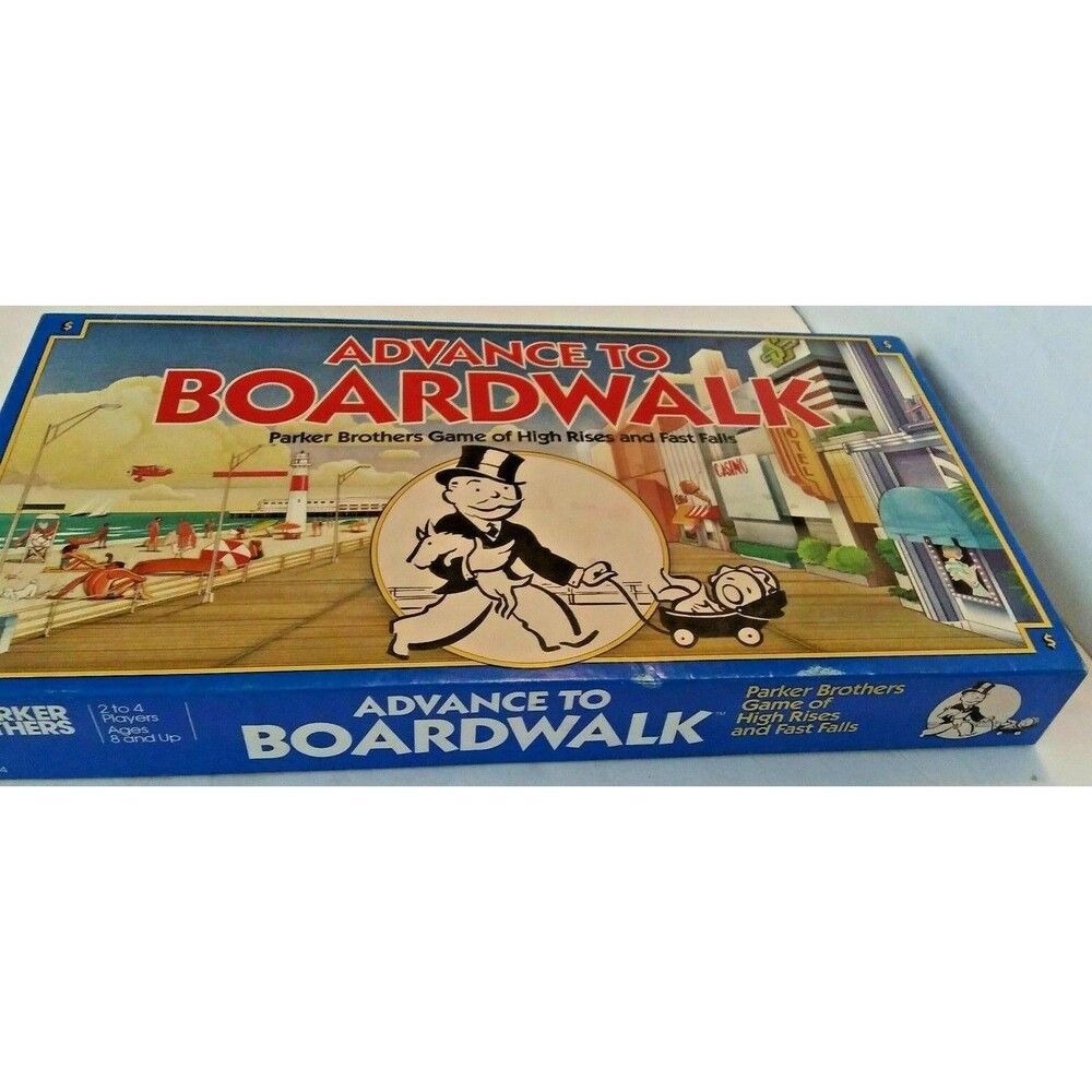 Vintage 1985 ADVANCE TO BOARDWALK Board Game By Parker Brothers Unplayed